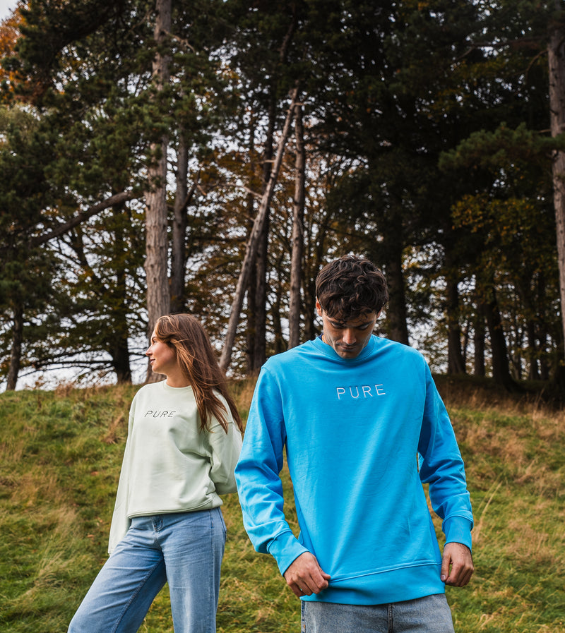 The Billow Sweatshirt - Aqua Blue